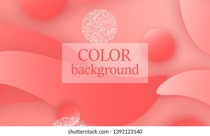 Coral abstract background. Vector illustration. Red pink background. Color coral pattern.