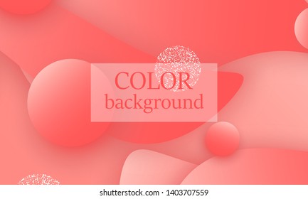 Coral abstract background. Vector illustration. Red pink background. Color coral pattern.