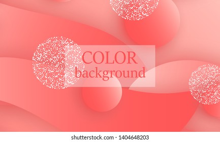 Coral abstract background. Vector illustration. Red pink background. Color coral pattern.