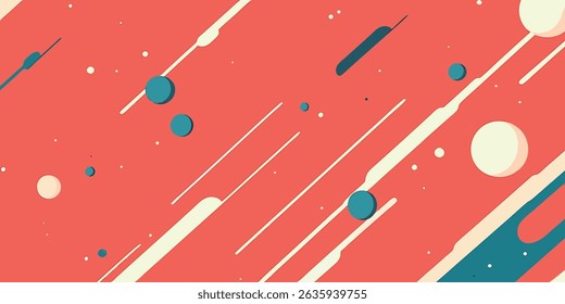 Coral Abstract Texture Diagonal Lines Splashes Dots Background