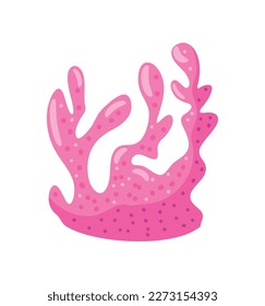 coral aquatic animal icon isolated