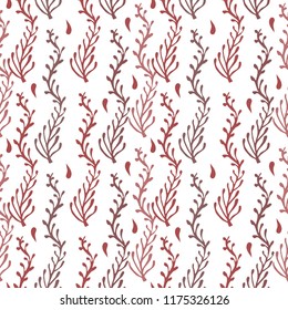 Coral background. Seamless pattern