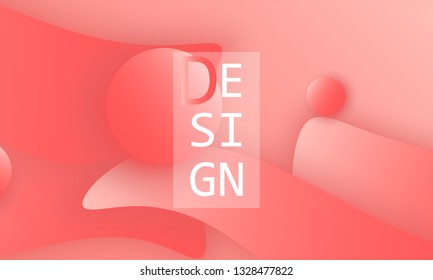 Coral color abstract background. Vector illustration. Colorful gradient pattern.