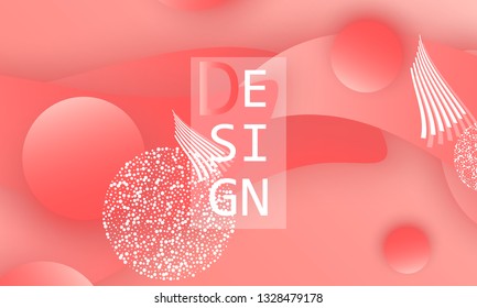 Coral color abstract background. Vector illustration. Colorful gradient pattern.