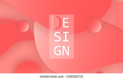 Coral color abstract background. Vector illustration. Colorful gradient pattern.
