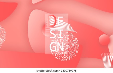 Coral color abstract background. Vector illustration. Colorful gradient pattern.
