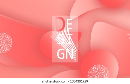 Coral color abstract background. Vector illustration. Colorful gradient pattern.