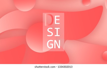 Coral color abstract background. Vector illustration. Colorful gradient pattern.
