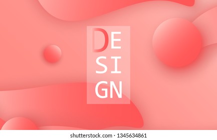 Coral color abstract background. Vector illustration. Colorful gradient pattern.