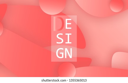 Coral color abstract background. Vector illustration. Colorful gradient pattern.
