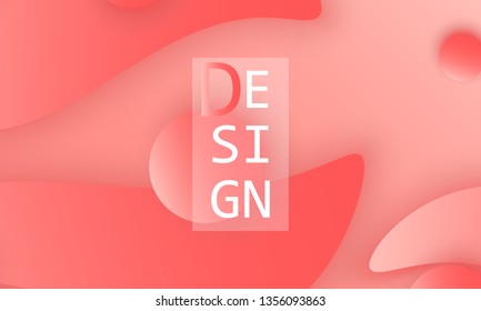 Coral color abstract background. Vector illustration. Colorful gradient pattern.