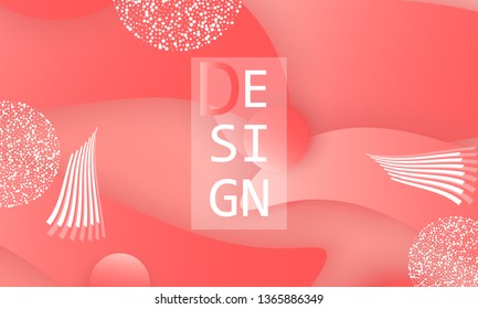 Coral color abstract background. Vector illustration. Colorful gradient pattern.
