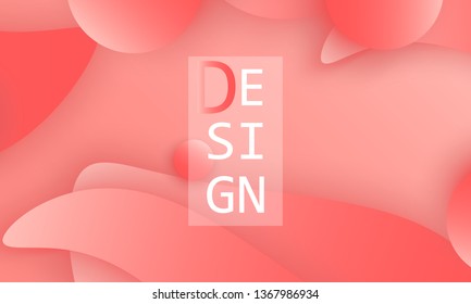 Coral color abstract background. Vector illustration. Colorful gradient pattern.