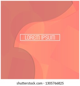 coral color background with simple title text