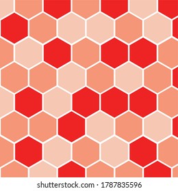 Coral color geaometric background vector