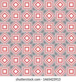 Coral color and gray color rectangles. Abstract background. Wallpaper, banner or you want. Vector illustration. Geometric pattern. 