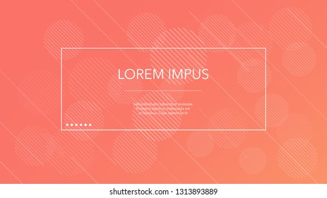 Coral Color Year 2019 Abstract Background. Vector living coral gradient illustration