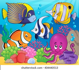 Coral fauna theme image 7 - eps10 vector illustration.