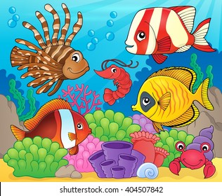 Coral fauna theme image 8 - eps10 vector illustration.