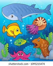 Coral fauna topic image 4 - eps10 vector illustration.