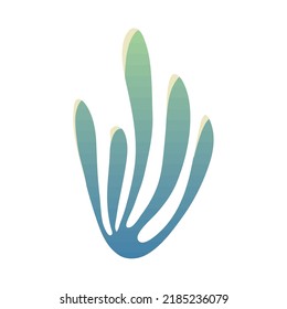 coral flat icon on white background