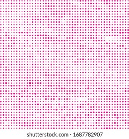 Medio tono de punto degradado de coral... La angustia abstracta de Fuchsia. Vuelta del vector Rose. Pincel de puntos rosas. Pancarta de Salmon Circle. Degradado simple. Punto Grunge. Pop geométrico.