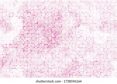 Coral Halftone Backdrop. Flush Dots Banner. Pink Gradient Simple. Salmon Grunge Gradation. Comic Element. Vector Rough. Fuchsia Circle Grid. Pink Vintage Wallpaper.