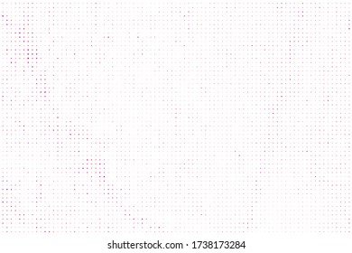 Coral Halftone Round. Pink Dots Elements. Salmon Gradient Monochrome. Fuchsia Grunge Distress. Comic Print. Vector Wallpaper. Flush Circle Rough. Fuchsia Vintage Backdrop.