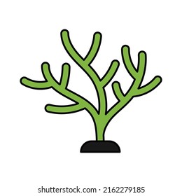 ilustración de vector de diseño de icono de coral