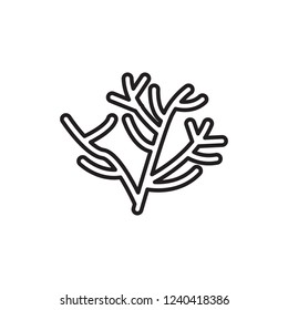 coral icon vector. diving icon