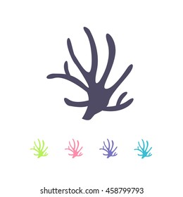 coral icon. vector illustration