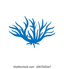 Coral icon vector. seaweed illustration sign. underwater world symbol or logo.