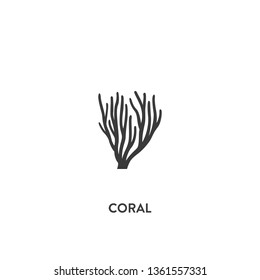 coral icon vector. coral sign on white background. coral icon for web and app