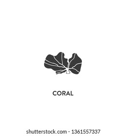 coral icon vector. coral sign on white background. coral icon for web and app