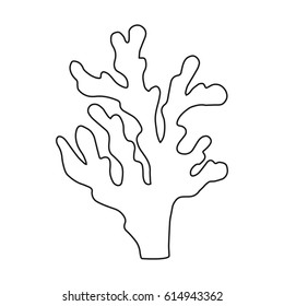 Coral Linear Sketch Vector Isolated Stock Vector (Royalty Free ...