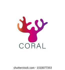 Coral Logo Icon Design Vector Template