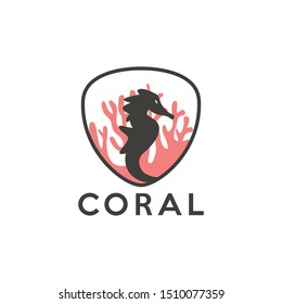 Coral Logo Icon Design Vector Template