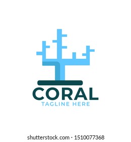 Coral Logo Icon Design Vector Template