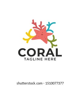 Coral Logo Icon Design Vector Template
