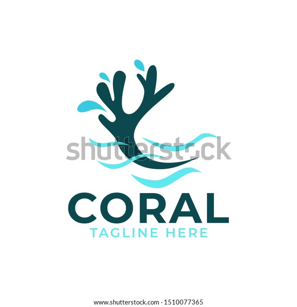 Coral Logo Icon Design Vector Template Stock Vector Royalty Free