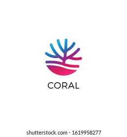 Coral Logo Icon Vector Isolated.