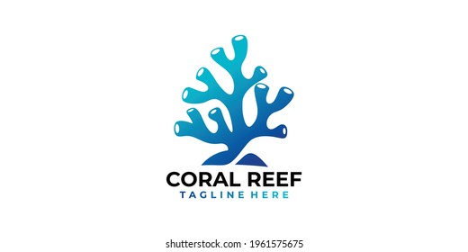 coral logo icon vector isolated
