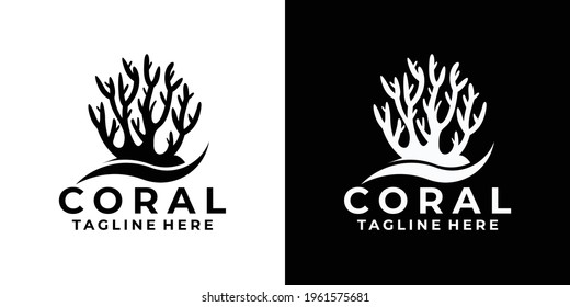 coral logo icon vector isolated