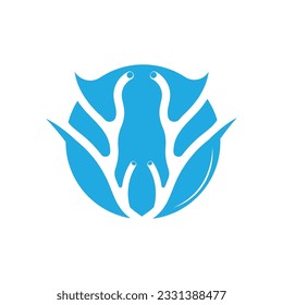 Coral Logo, Marine Plant Design Place Marine Animal, Seaweed Sea Vector
