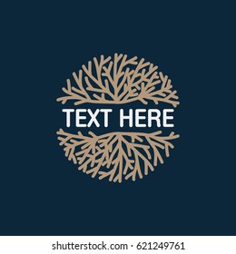 Coral Logo Vector Icon Design Template