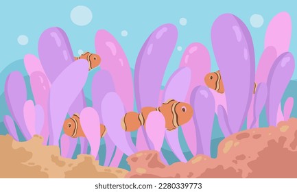 coral, nemo fish, ocean, sea creatures