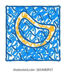 coral on water doodle icon sketch vector. coral on water sign. isolated symbol illustration