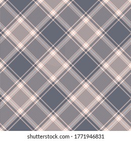 Coral pink, Grey and white diagonal  check plaid plaid Scottish seamless pattern.Texture from plaid,tablecloths, clothes, shirts, dresses, jacket, skirt, paper, blankets and other textile products. 