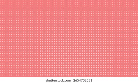 Fondo de patrón de puntos de semitono rosa coral. Textura retro sin fisuras con estilo degradado de arte pop. Ideal para impresión audaz, cómic y Diseño gráfico moderno.
