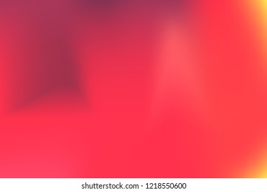 Coral, pink, violet, amber gradient mesh background. Abstract blurred smooth image. Smooth blend banner template. Iridescent holographic wallpaper, frame, banner. Funky gradient texture